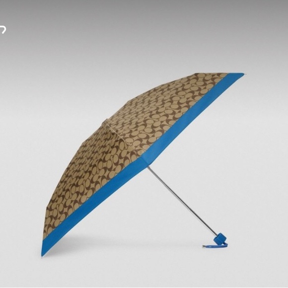 Authentic COACH signature colorblock print small retractable umbrella wristlet - Picture 7 of 7